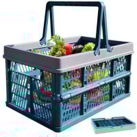 Canasto plegable picnic caja almacenamiento 44 x 30 cms