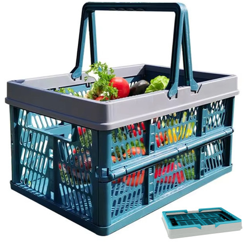 Canasto plegable picnic caja almacenamiento 44 x 30 cms Canasto plegable picnic caja almacenamiento 44 x 30 cms