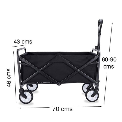 Carro de arrastre plegable ajustable hasta 40 KG