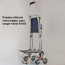Carrito compras plegable asiento ruedas escalera Café
