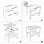 Organizador mueble cocina lavaplatos baño ajustable 