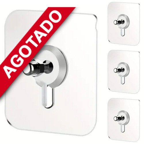 Colgador tornillo no más clavos adhesivo pared x 4