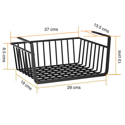 Organizador colgante muebles cesta escritorio Pack 3 Organizador colgante muebles cesta escritorio Pack 3