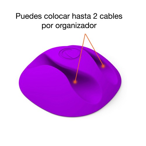 Organizador protector cables escritorio muebles x 6