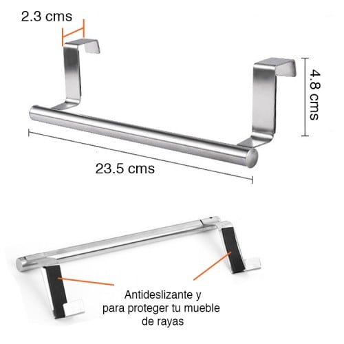 Colgador paños cocina y toallas puerta mueble