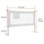 Baranda para cama seguridad lateral Blanca