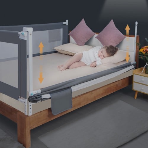 Baranda para cama seguridad lateral Blanca
