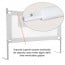 Baranda para cama seguridad lateral Blanca