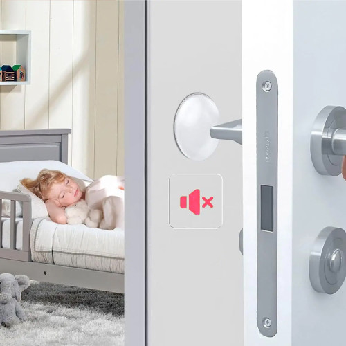 Tope Protector de pared Puerta silicona transparente x 6