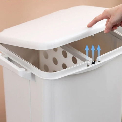 Basurero reciclaje con ruedas separador basura 38L Basurero reciclaje con ruedas separador basura 38L