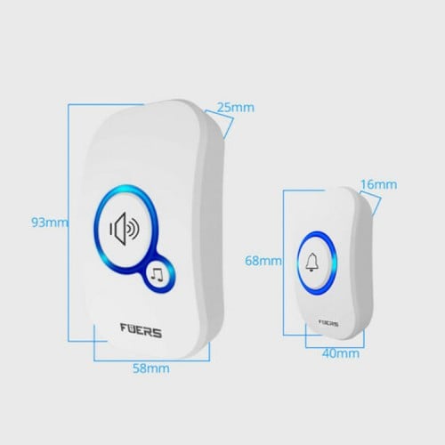 Timbre inalámbrico puerta 100 mts 32 melodias TNW04