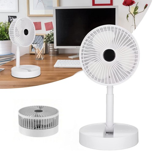 Ventilador USB de escritorio altura ajustable Blanco