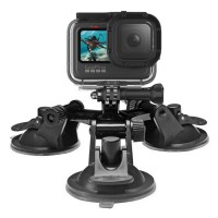 Soporte triple ventosa para GoPro Automóvil