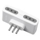 Enchufe adaptador corriente 4 tomas 1500W ME-1012A