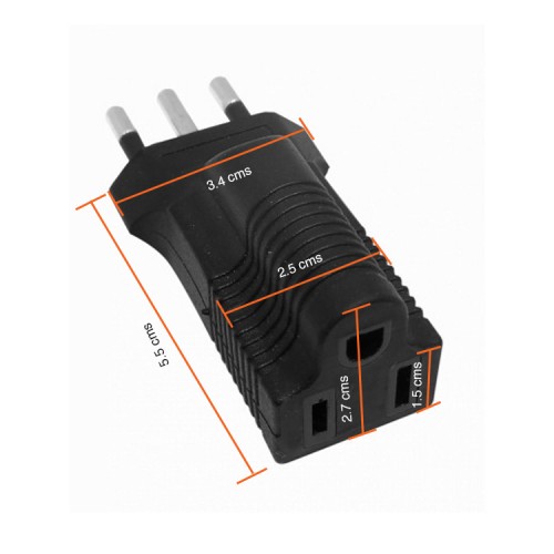 Adaptador Enchufe Americano US a Nacional