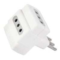 Enchufe triple corriente 3 tomas 1500W ME-1103