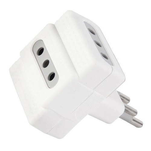 Enchufe triple corriente 3 tomas 1500W ME-1103