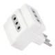 Enchufe triple corriente 3 tomas 1500W ME-1103