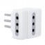 Enchufe triple corriente 3 tomas 1500W ME-1103