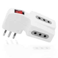 Adaptador Enchufe triple 3 tomas con switch 1500W