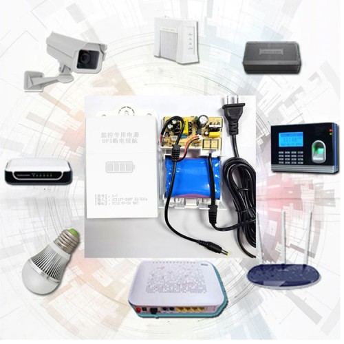 Batería de respaldo 12V 2A Plug 5.5 mm Mini UPS