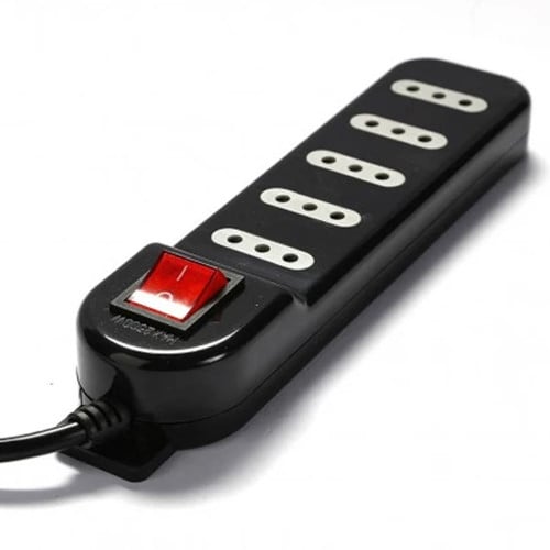 Alargador corriente Zapatilla Enchufe 5 tomas 5 mts	