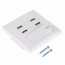 Tomacorriente enchufe con 4 USB con interruptor
