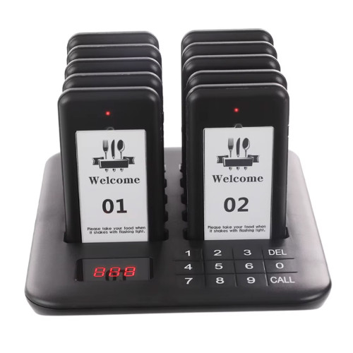 Pager 10 llamadores Llamador inalámbrico pedidos restaurant