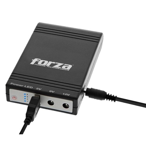 Mini UPS 5V / 9V / 12V de 14W Forza DC-140USB