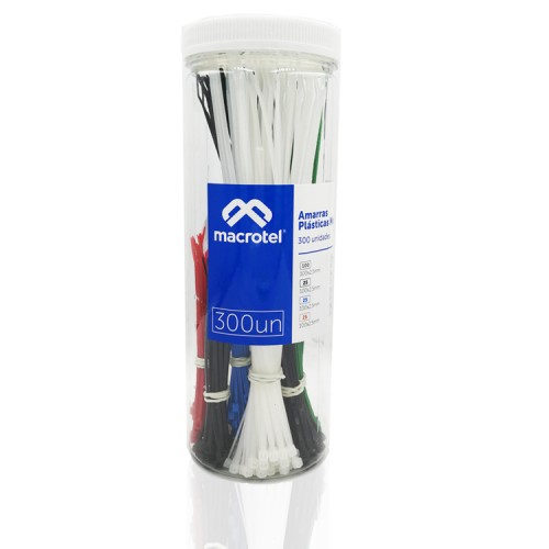 Amarra Cables plásticas colores 300 unidades