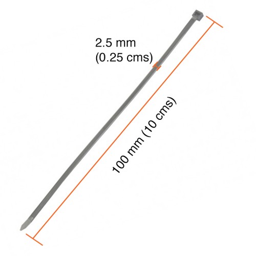 Amarra Cables plásticas 100mm x 25u Negras