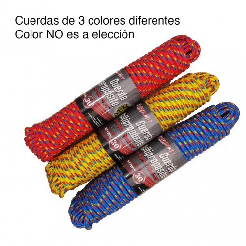 Cuerda Soga Multipropósito 30 metros 3/8 diámetro