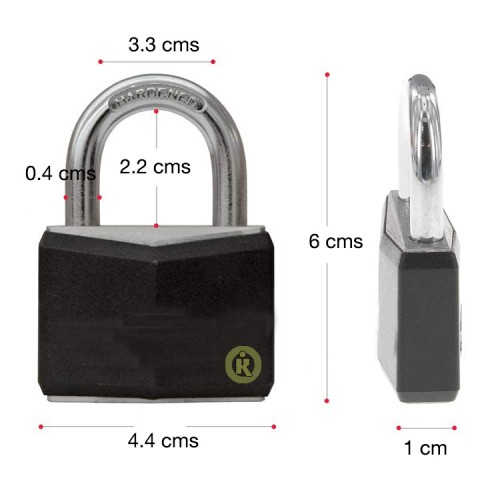 Candado con llave Pack 2 unidades 40 mm 