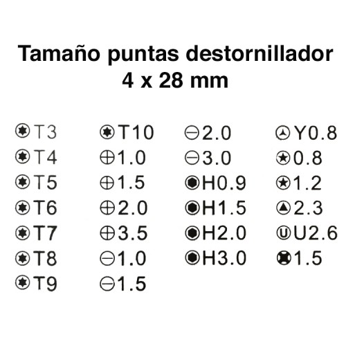 Kit destornilladores de precisión 34 en 1 JM-8159