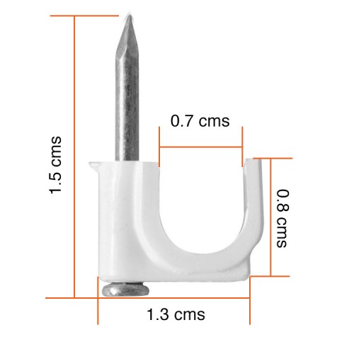 Grampa cable coaxial RG6 y RG59 U 25 unidades Grampa cable coaxial RG6 y RG59 U 25 unidades