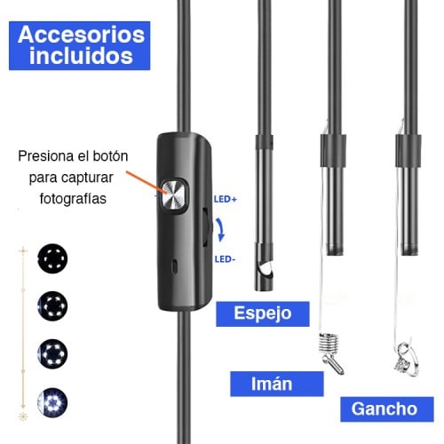 Cámara endoscópica celular micro usb 5 metros