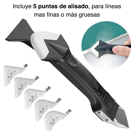 Removedor Eliminador sellador silicona acabado liso
