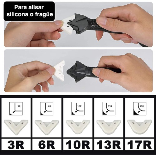 Removedor Eliminador sellador silicona acabado liso