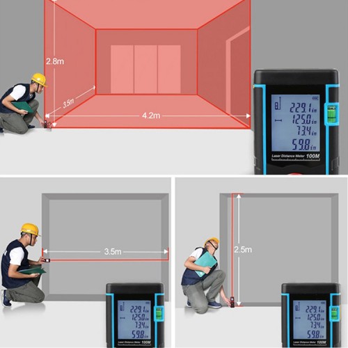 Medidor Distancia Láser 100 metros Distanciómetro