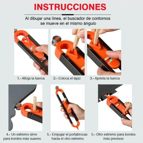 Duplicador Copiador de Contornos trazador formas 