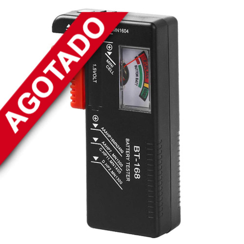 Tester probador pilas de 1.5V hasta 9V aguja