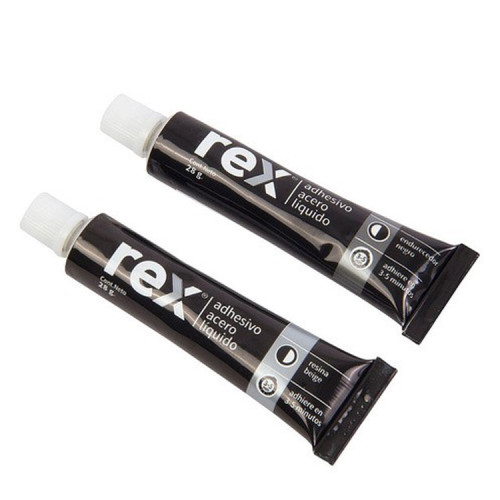 Acero líquido adhesivo gris resistente Rex Acero líquido adhesivo gris resistente Rex