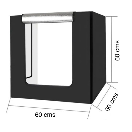 Mini Estudio fotográfico portátil 60 cms Led USB
