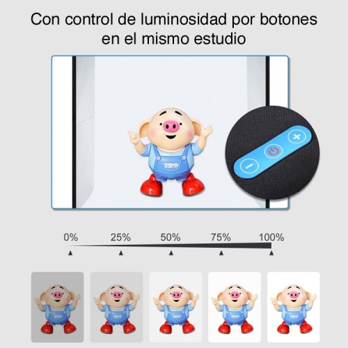 Estudio fotográfico portátil con control de luz versión 2022