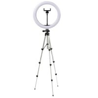 Aro Anillo Luz led tripode iluminación ajustable 33 cms 