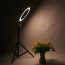 Aro Anillo Luz led tripode iluminación ajustable 33 cms 