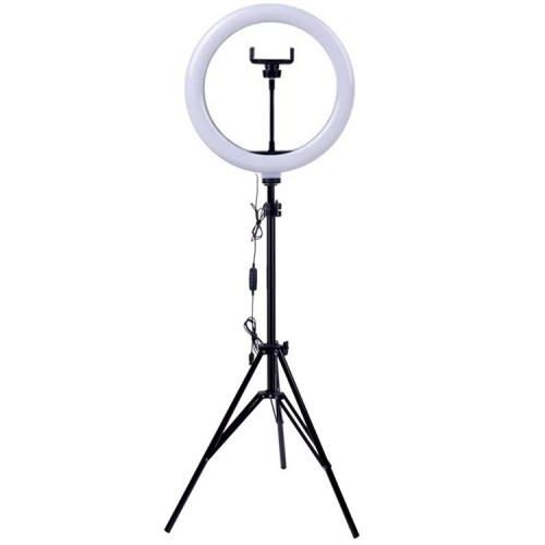 aro anillo luz led tripode iluminacion ajustable 33 cms
