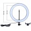 Aro Anillo Luz led tripode iluminación ajustable 33 cms 
