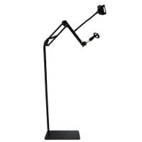 Pedestal para celular y micrófono ajustable 140 cms