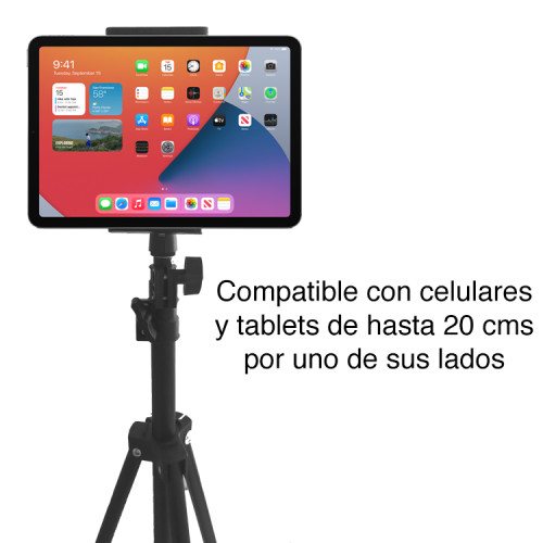 Trípode para celular y tablets hasta 200 cms